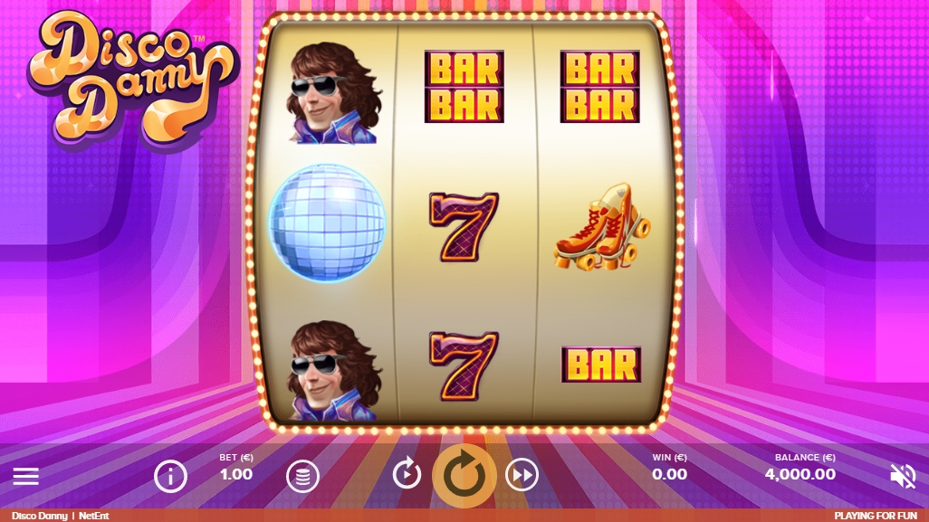 Интерфейс слота Disco Danny