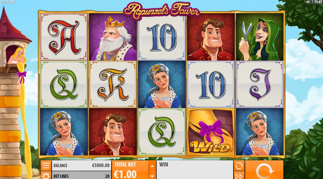 Интерфейс слота Rapunzel's Tower