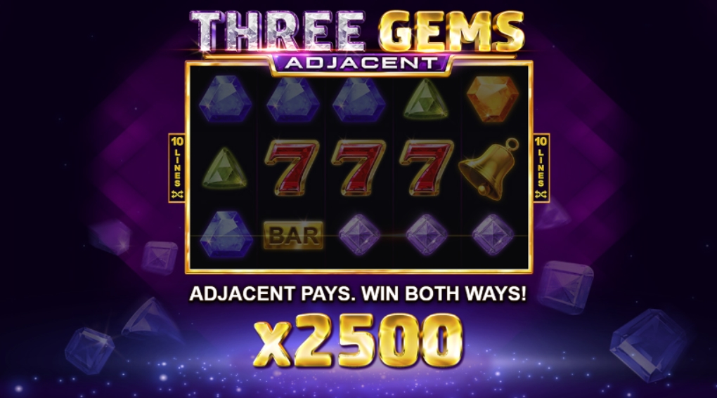 Интерфейс слота Three Gems