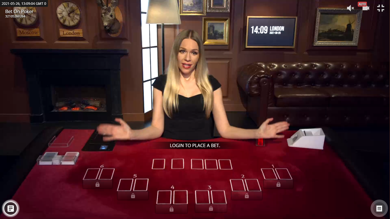 Интерфейс игры Bet on Poker