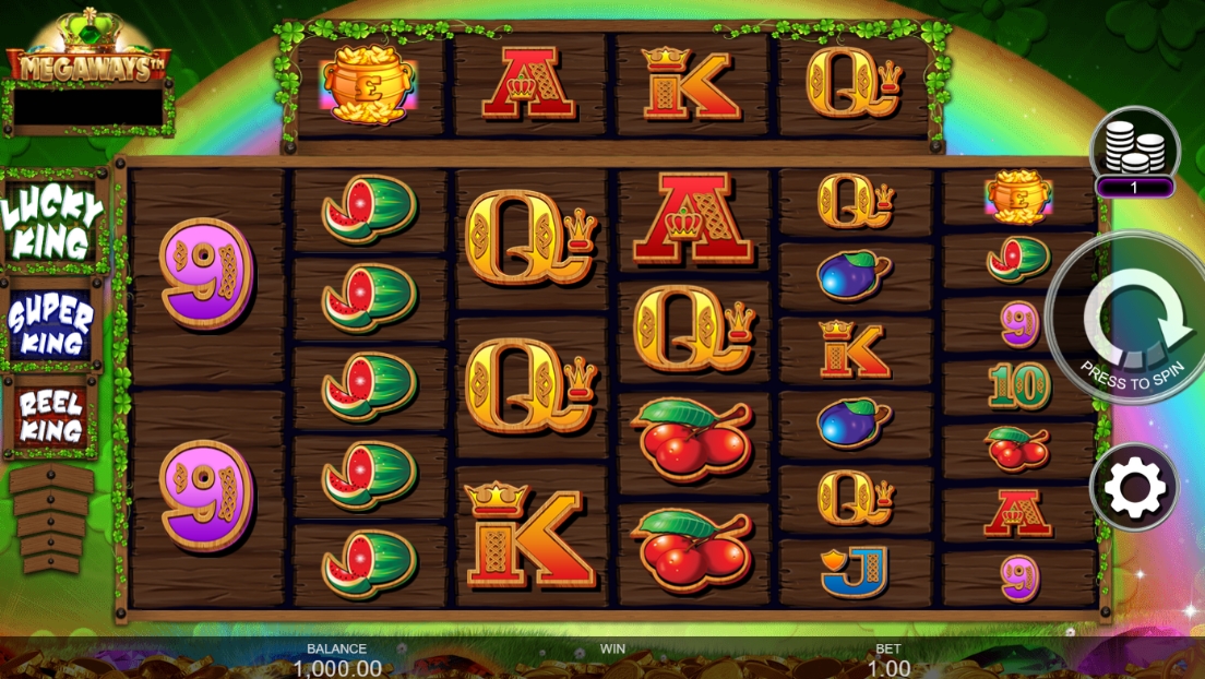 Интерфейс слота Reel Lucky King