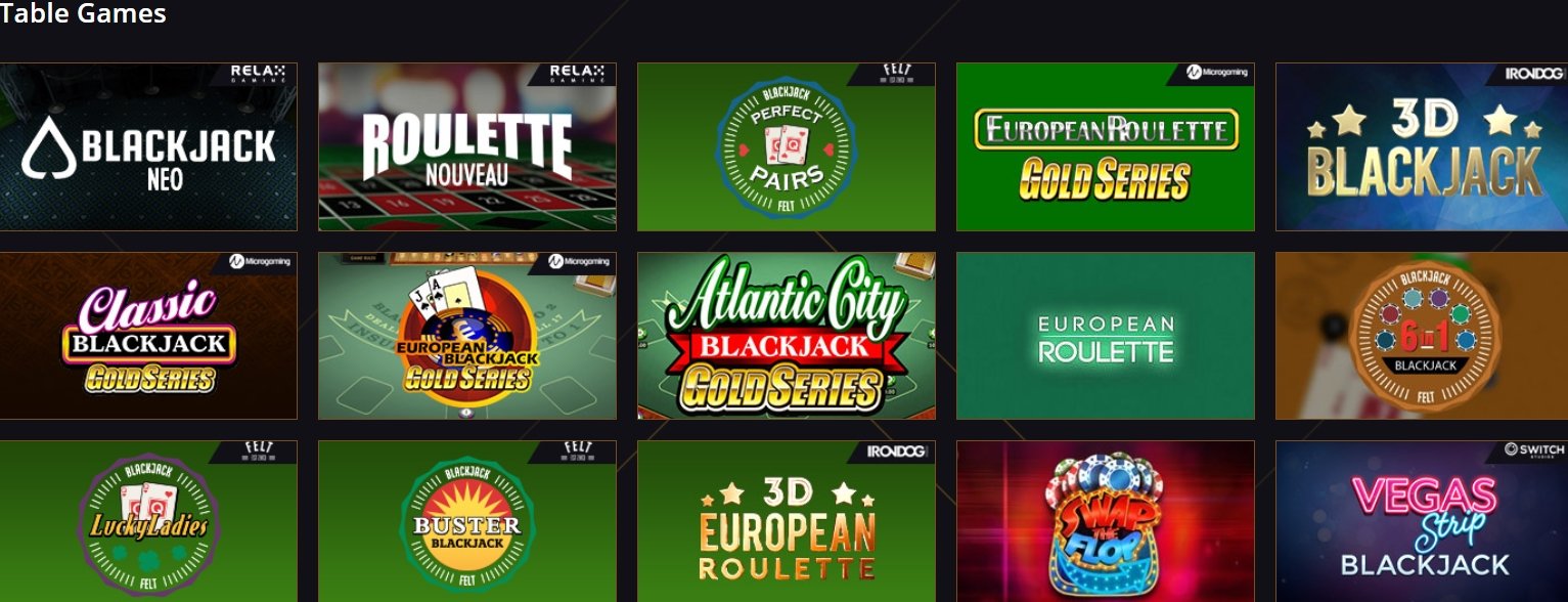 Настольные игры в казино 21 Casino