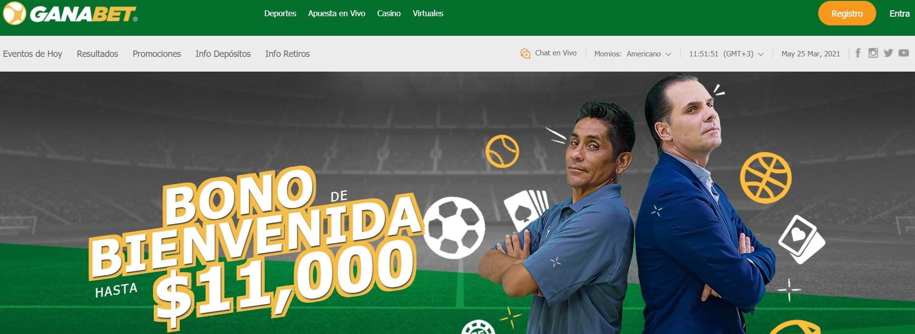 Интерфейс казино Ganabet