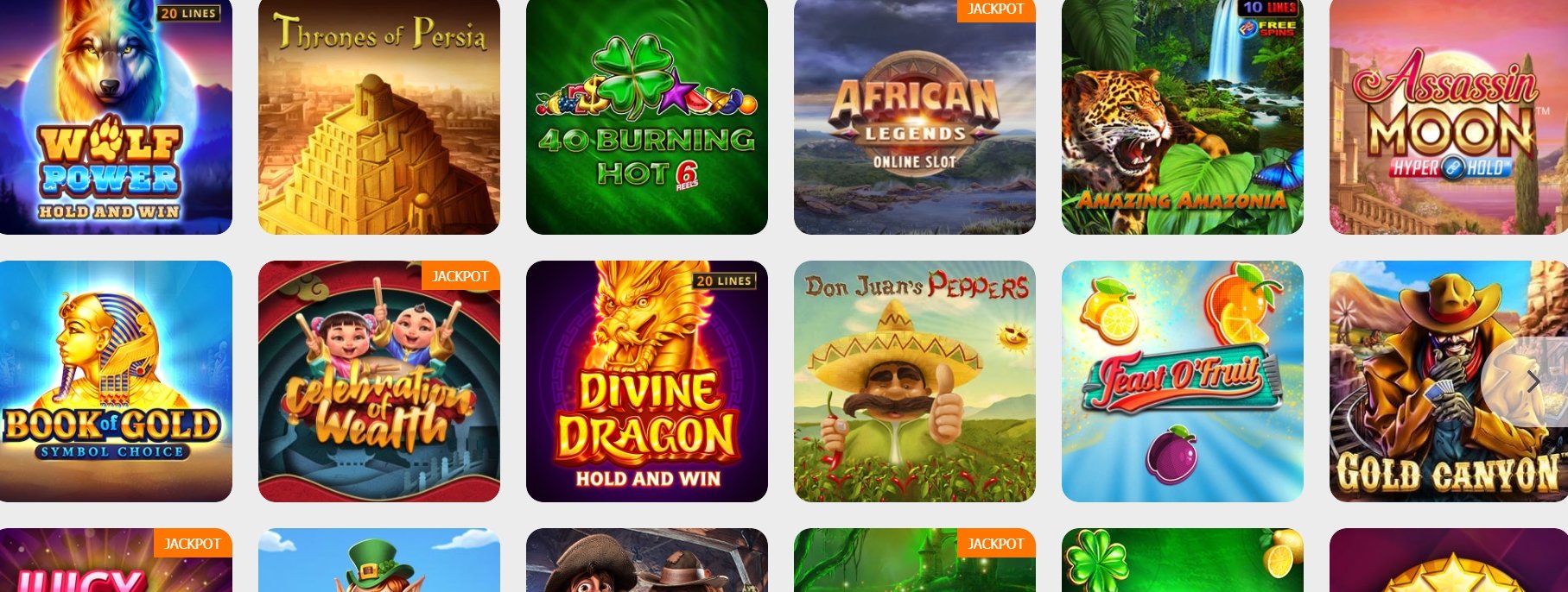 Слоты в казино Ganabet