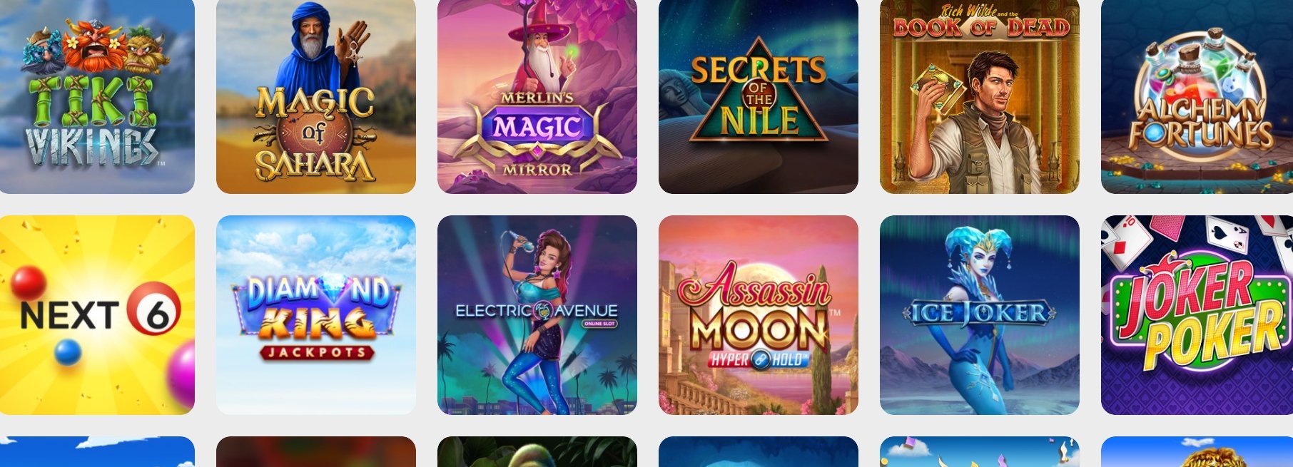 Другие игры в казино Ganabet