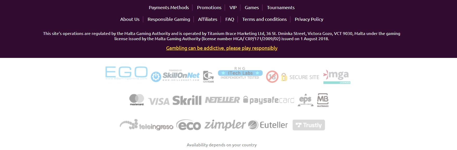 Интерфейс казино Slots Magic