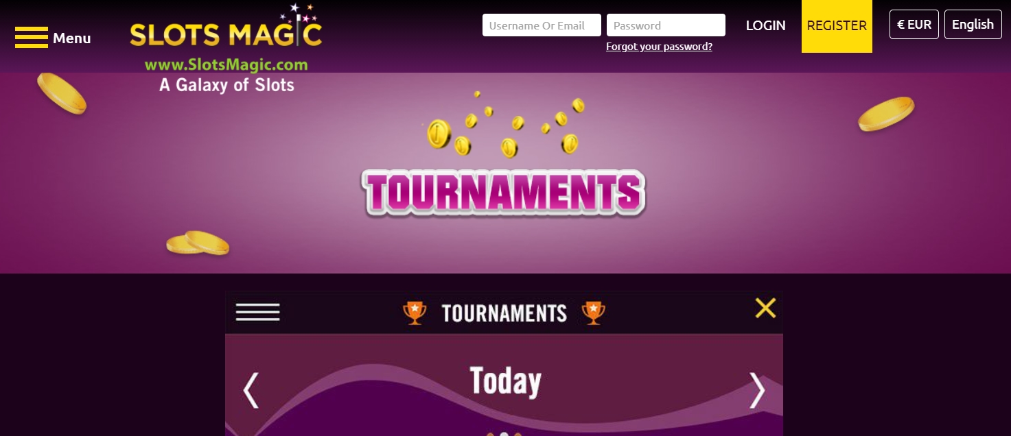 Турниры в казино Slots Magic