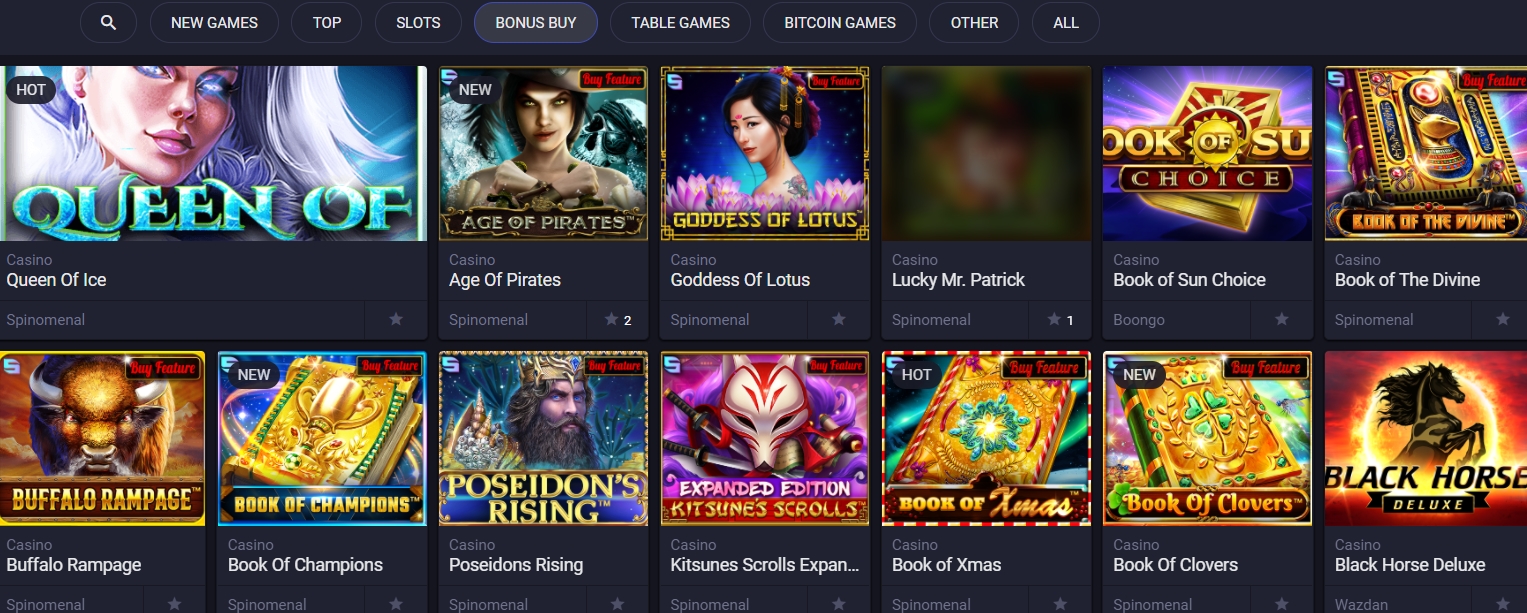Bonus Buy в казино Nashbet