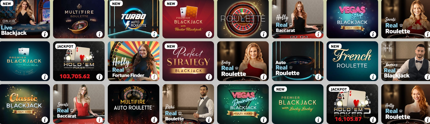 Игры в казино Betway