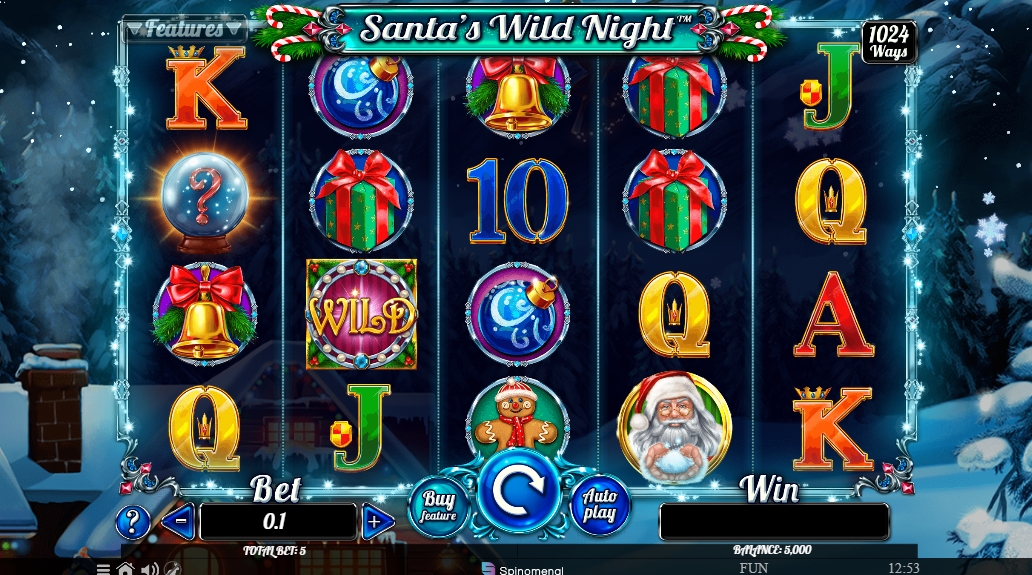 Интерфейс слота Santa’s Wild Night