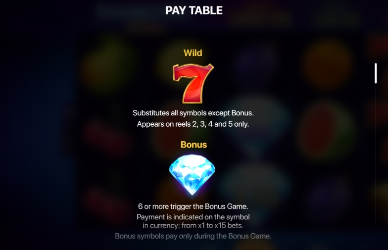 Специальные символы в слоте Diamond Wins: Hold and Win