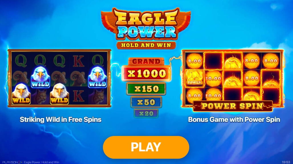Интерфейс Eagle Power: Hold and Win