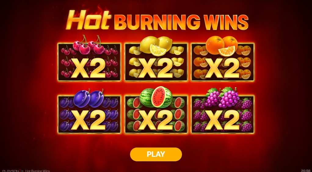 Интерфейс слота Hot Burning Wins