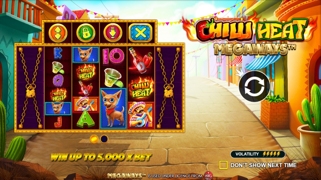 Интерфейс слота Chilli Heat Megaways