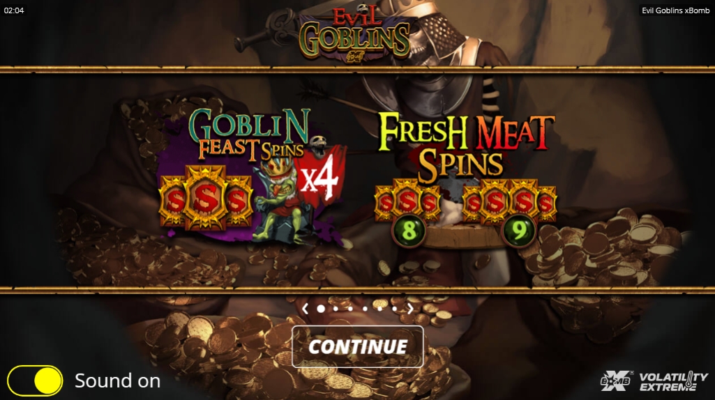 Интерфейс слота Evil Goblins