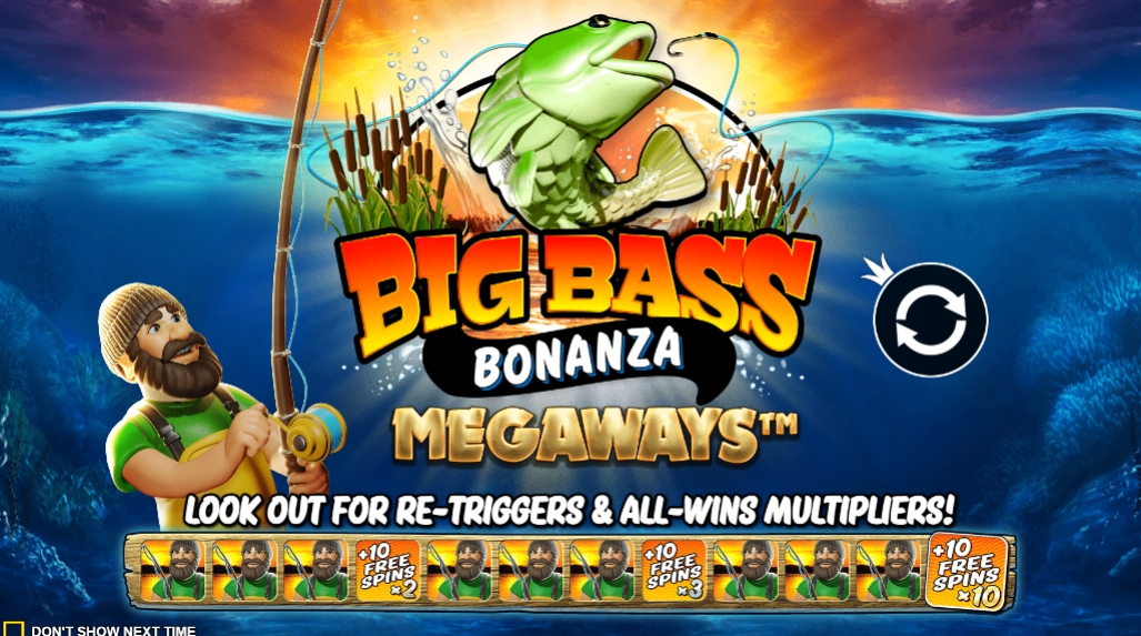 Интерфейс слота Big Bass Bonanza Megaways