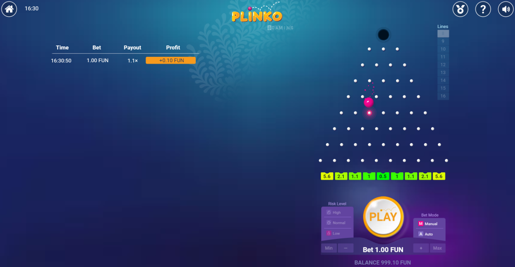 Plinko Casino Game