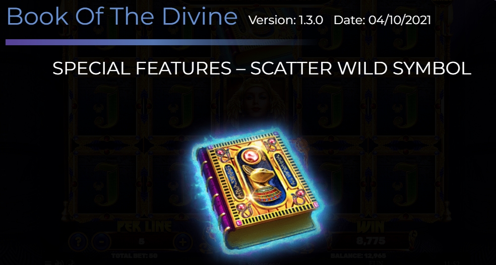 Специальный символ в слоте Book Of The Divine