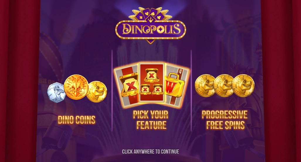 Интерфейс слота Dinopolis