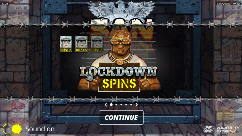 Интерфейс слота San Quentin