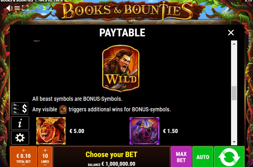 Специальный символ в слоте Books and Bounties