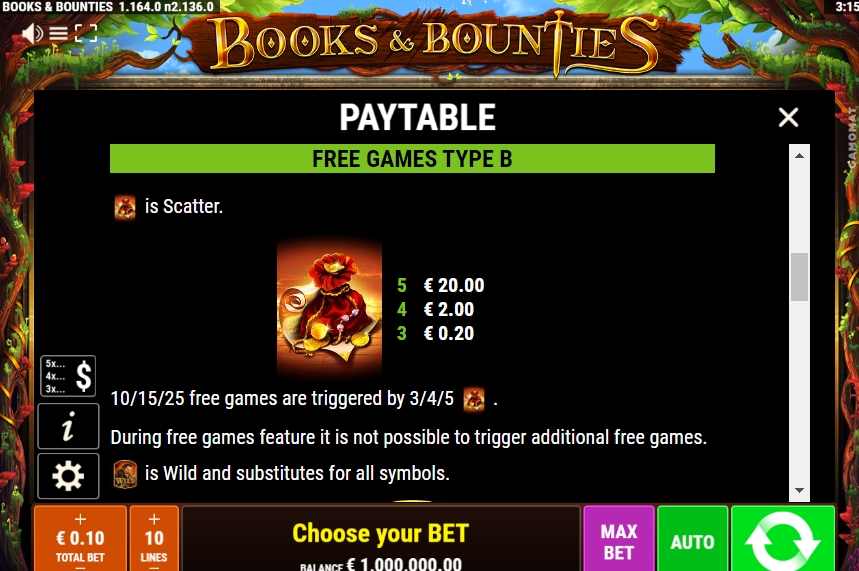 Специальный символ в слоте Books and Bounties