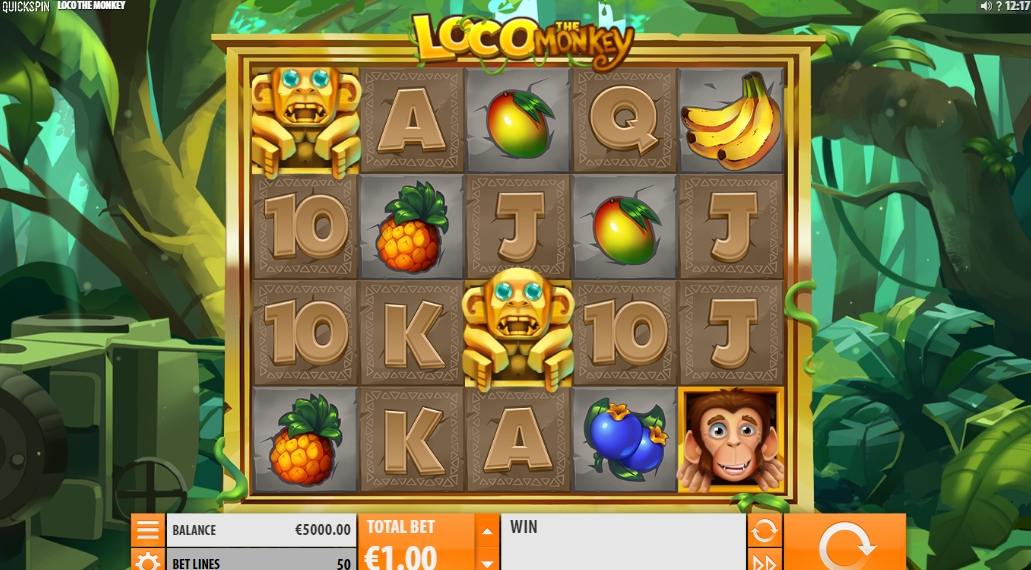 Интерфейс слота Loco the Monkey
