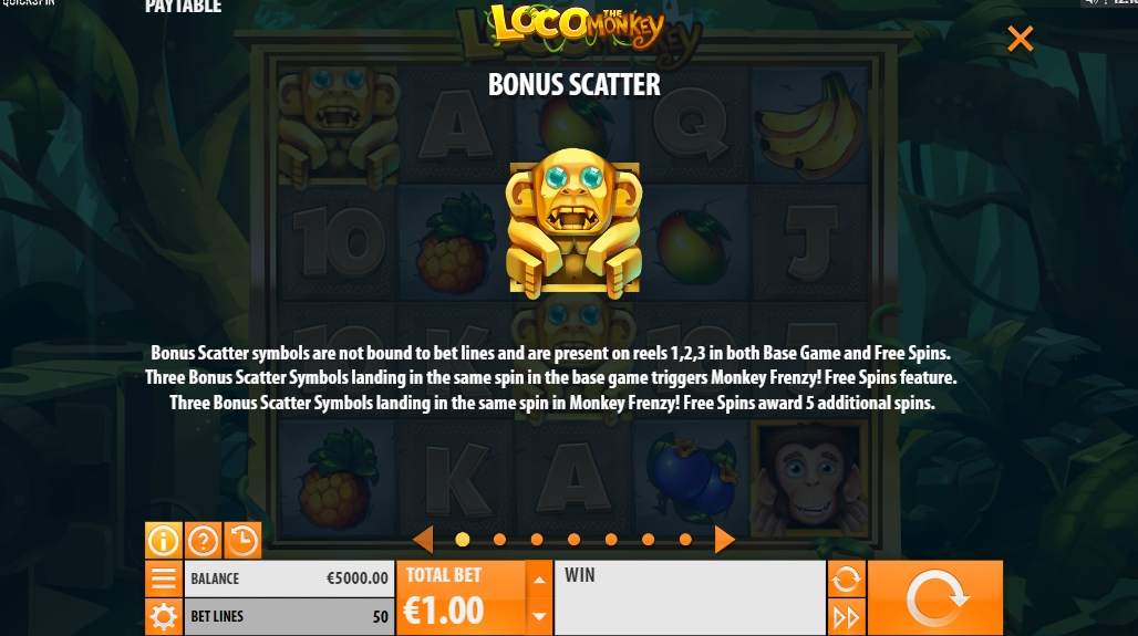 Бонусная игра в слоте Loco the Monkey