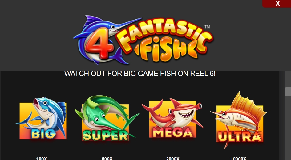 Специальные символы в слоте 4 Fantastic Fish