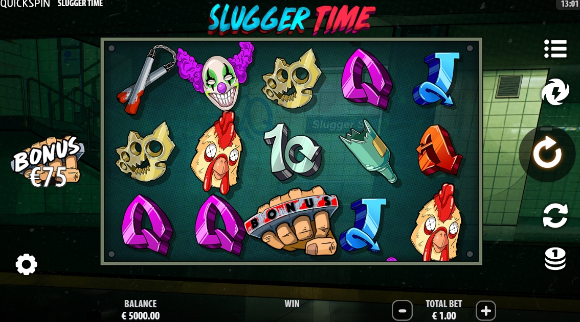Интерфейс слота Slugger Time