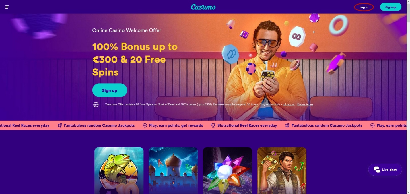 Зеркало Casumo Casino