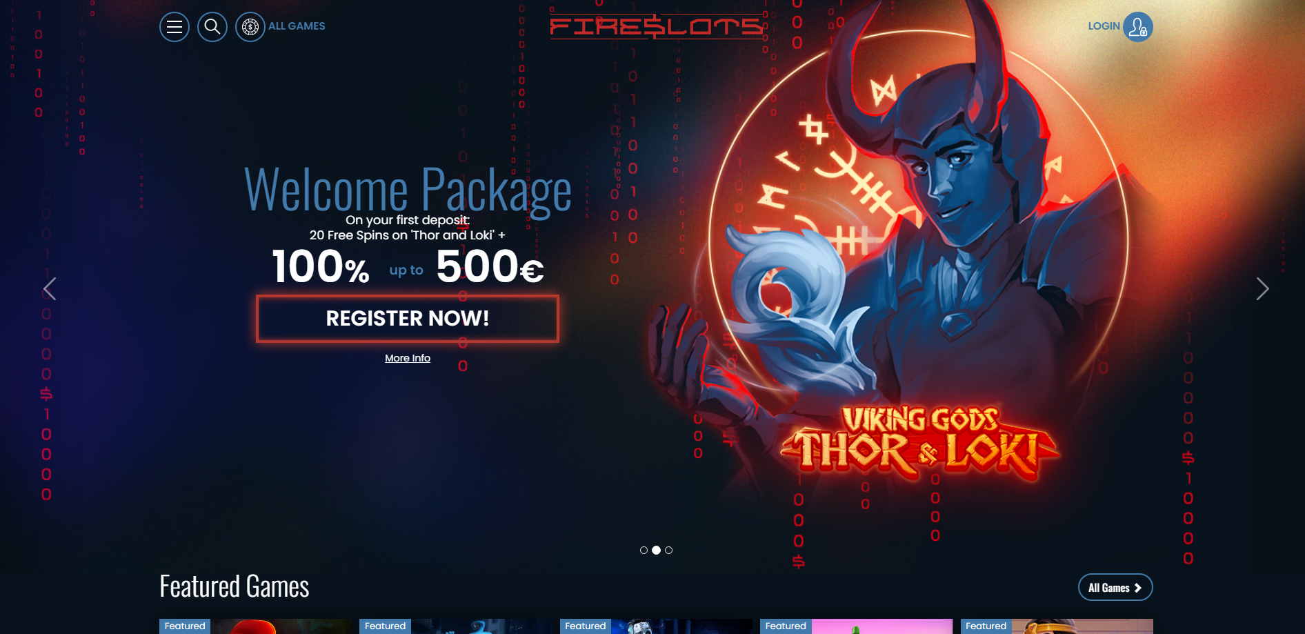 Регистрация в казино FireSlots
