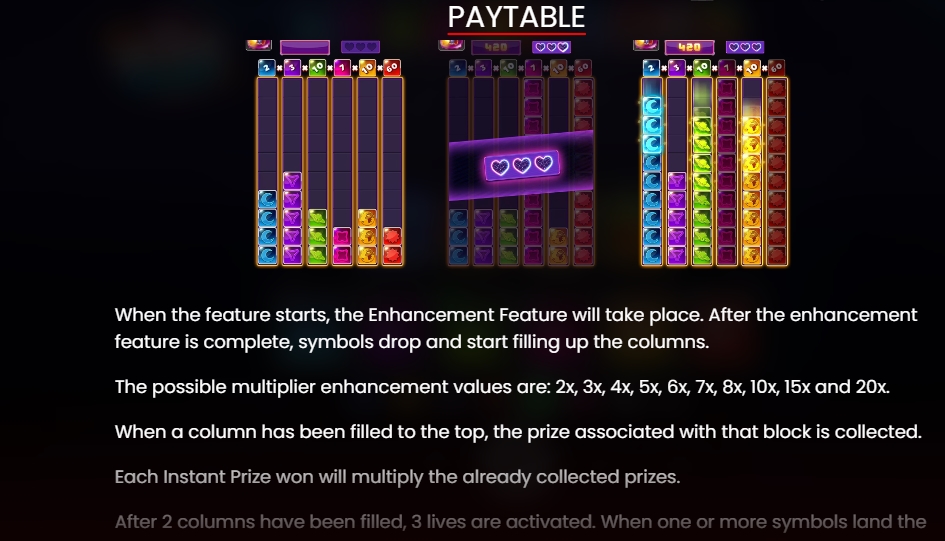 Бонусная игра в слоте Space Stacks