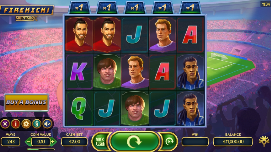 Интерфейс слота Firekick MultiMax