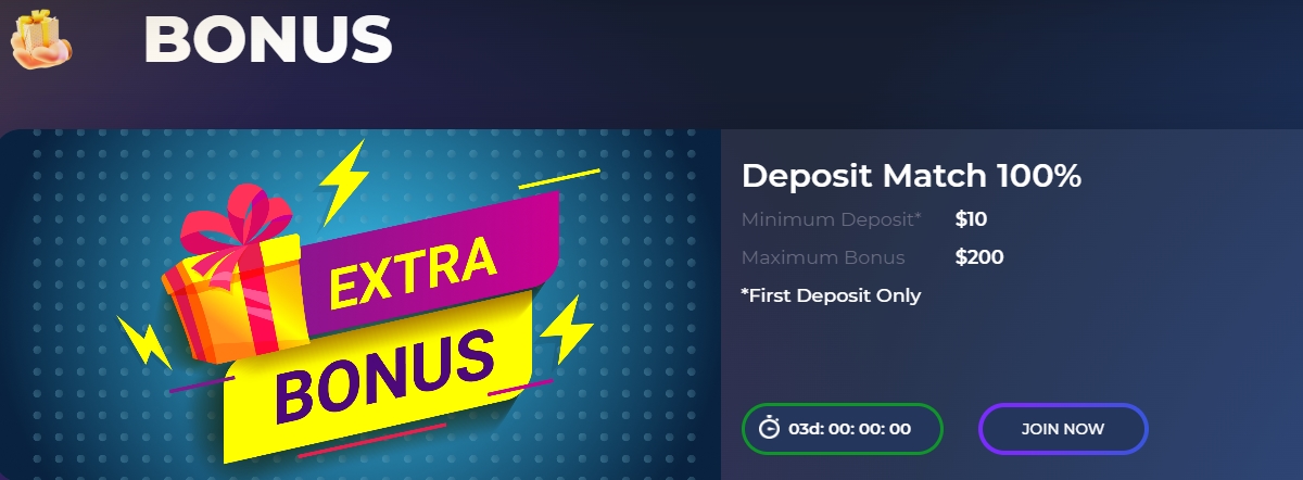 Бонус за регистрацию в казино StarBets