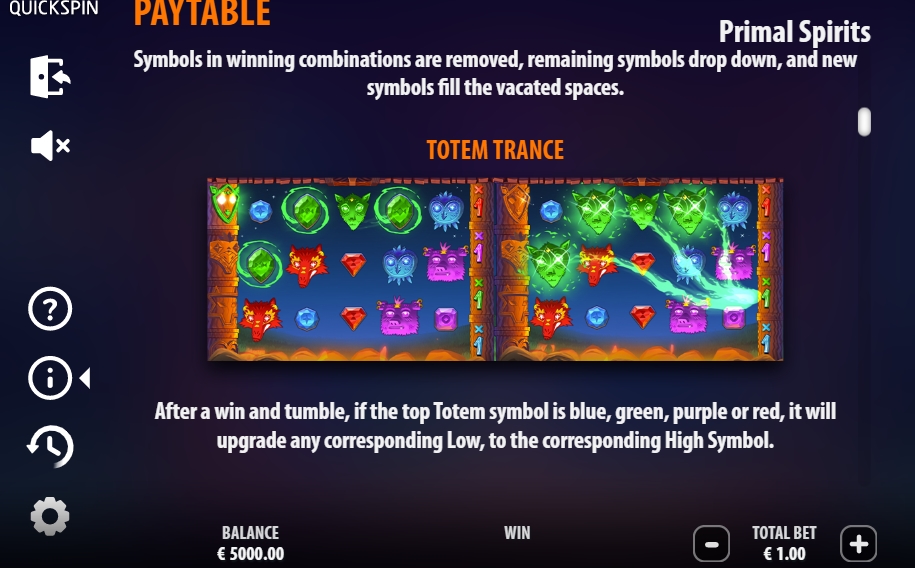 Бонусная игра в слоте Primal Spirits