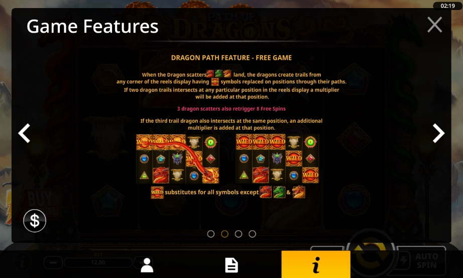Специальные символы в слоте Path of Dragons