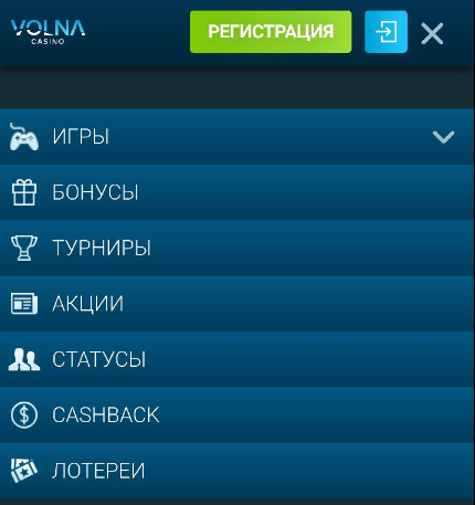 Volna Casino на Андроид