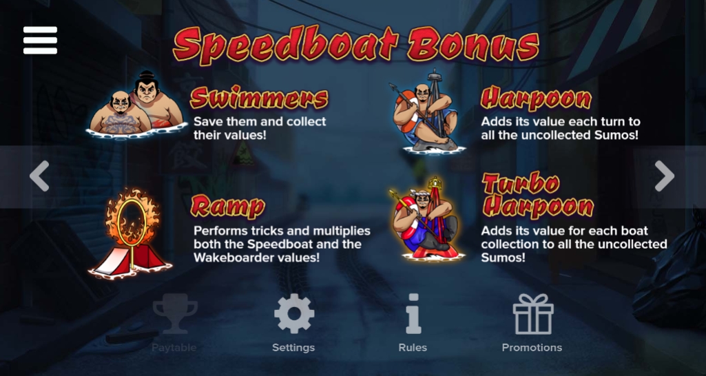 Выигрышные комбинации в слоте Sumo Sumo