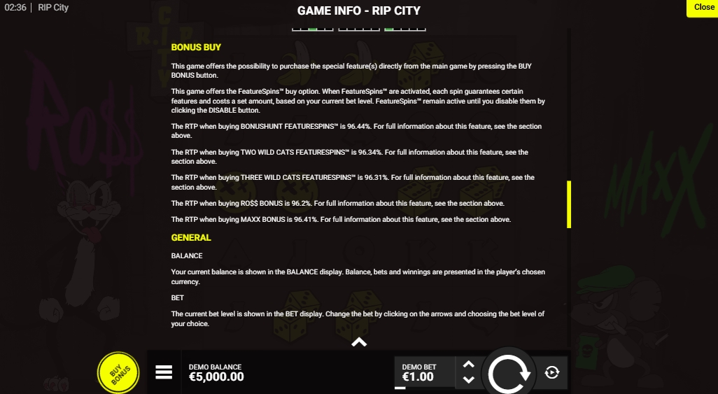 Бонусная игра в слоте RIP City