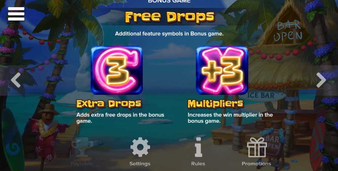 Бонусная игра в слоте Tropicool 2