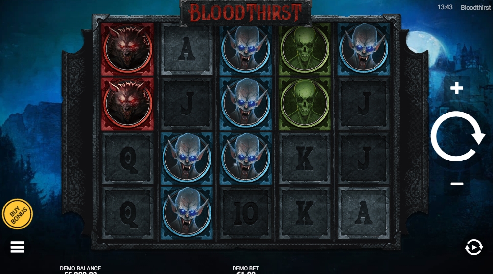 Интерфейс слота Bloodthirst