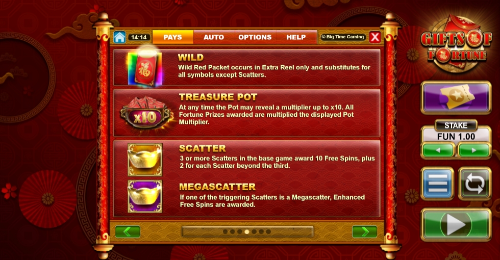 Специальные символы в слоте Gifts of Fortune Megaways