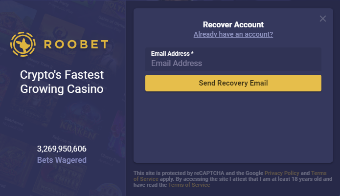 вход в Roobet Casino