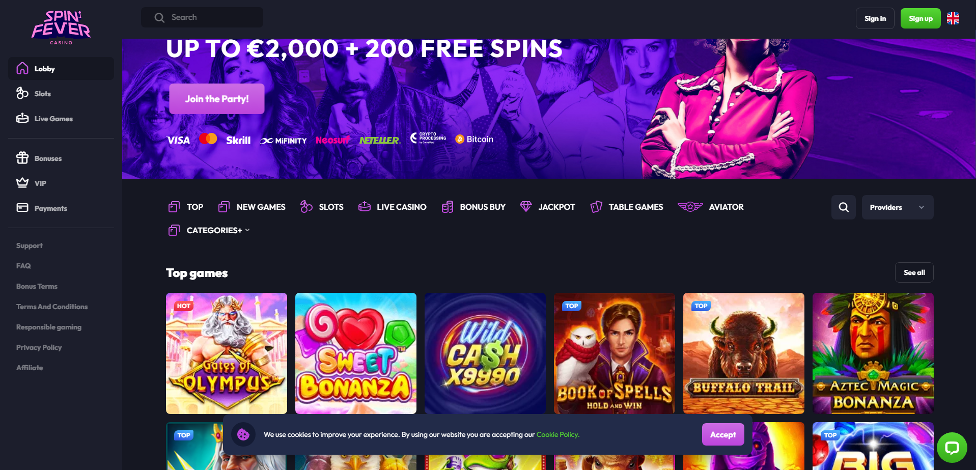 SpinFever Casino
