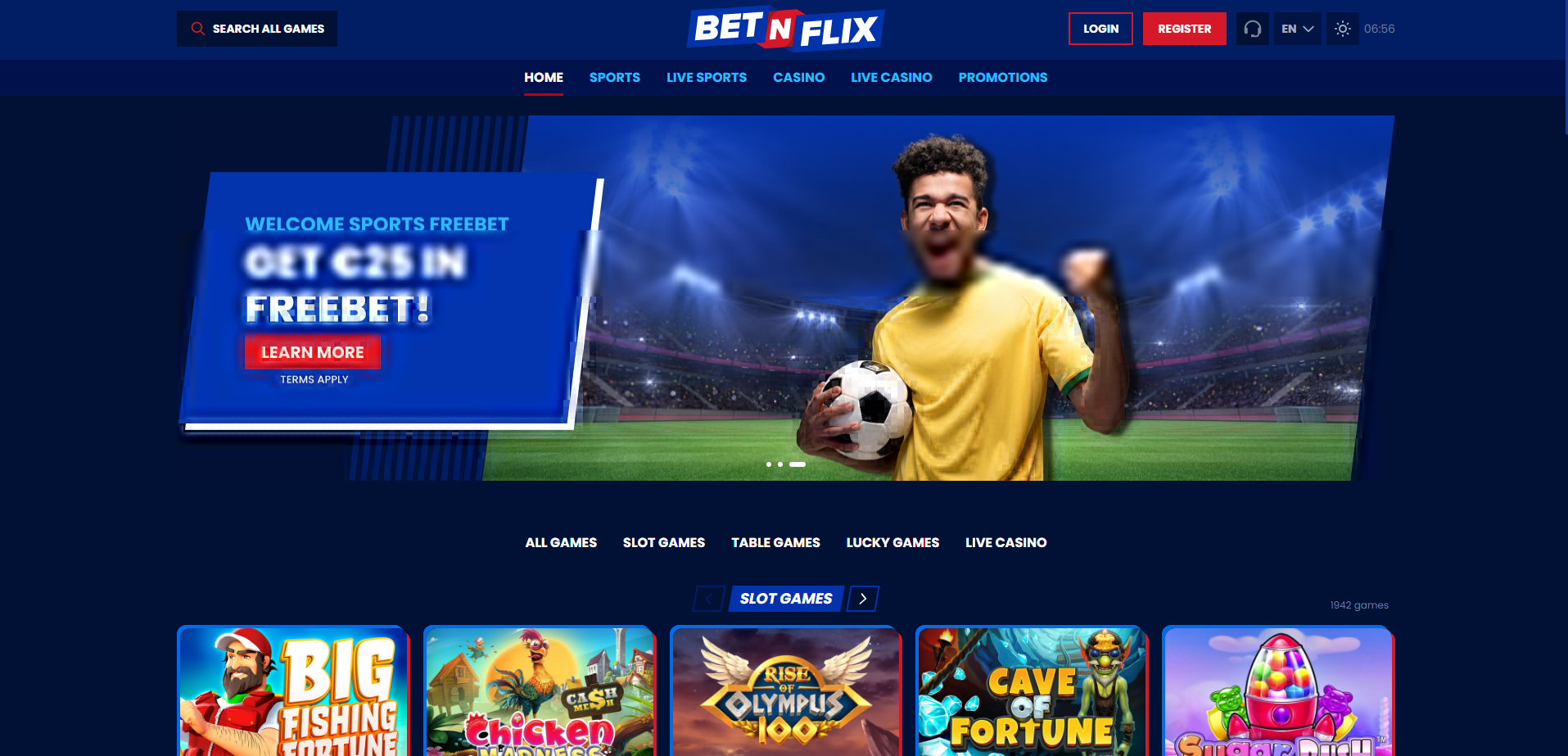 Регистрация в казино BetNFlix