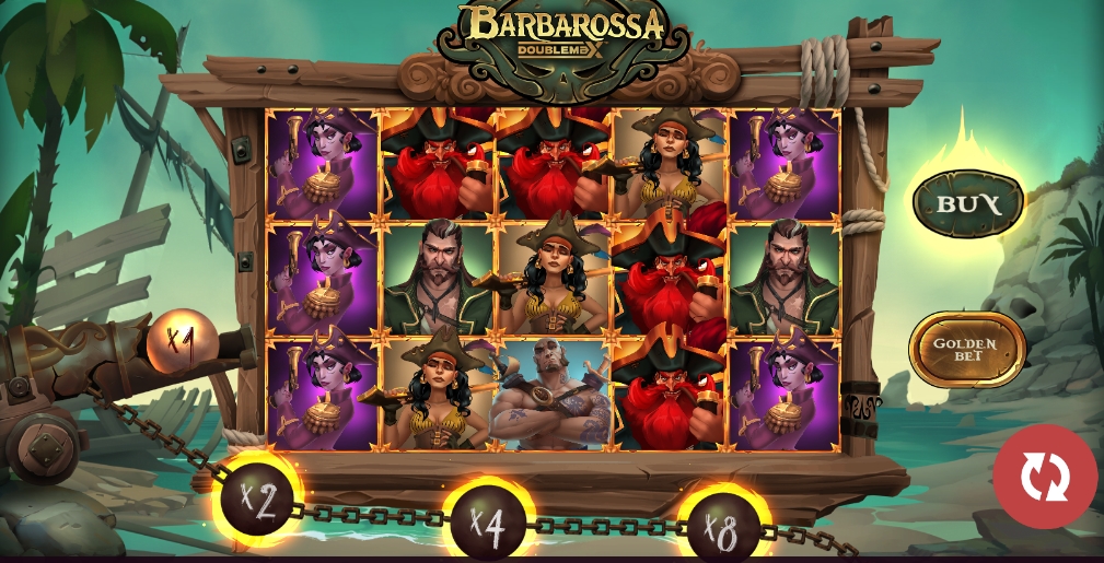 Интерфейс слота Barbarossa DoubleMax