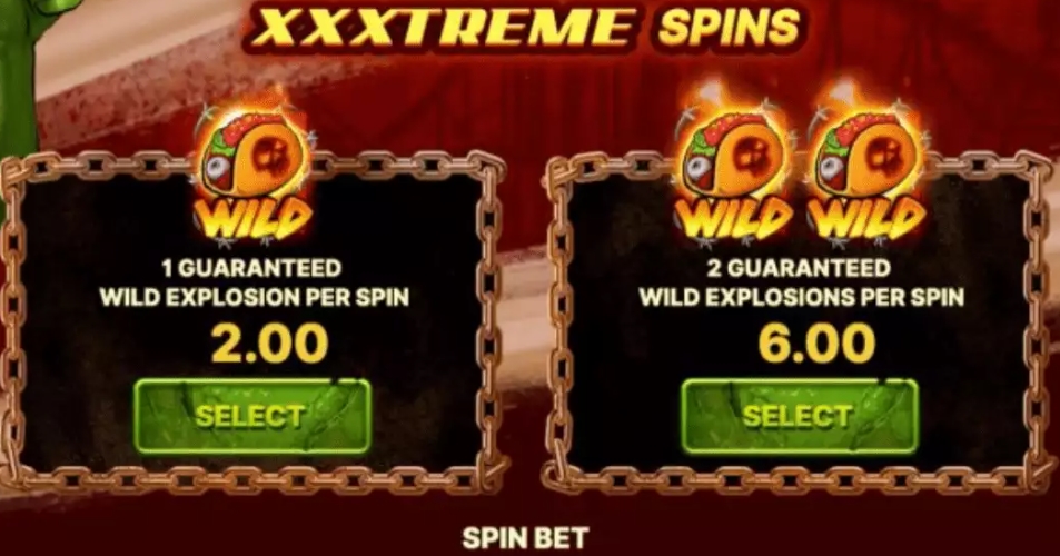Бонусная игра в слоте Taco Fury XXXtreme