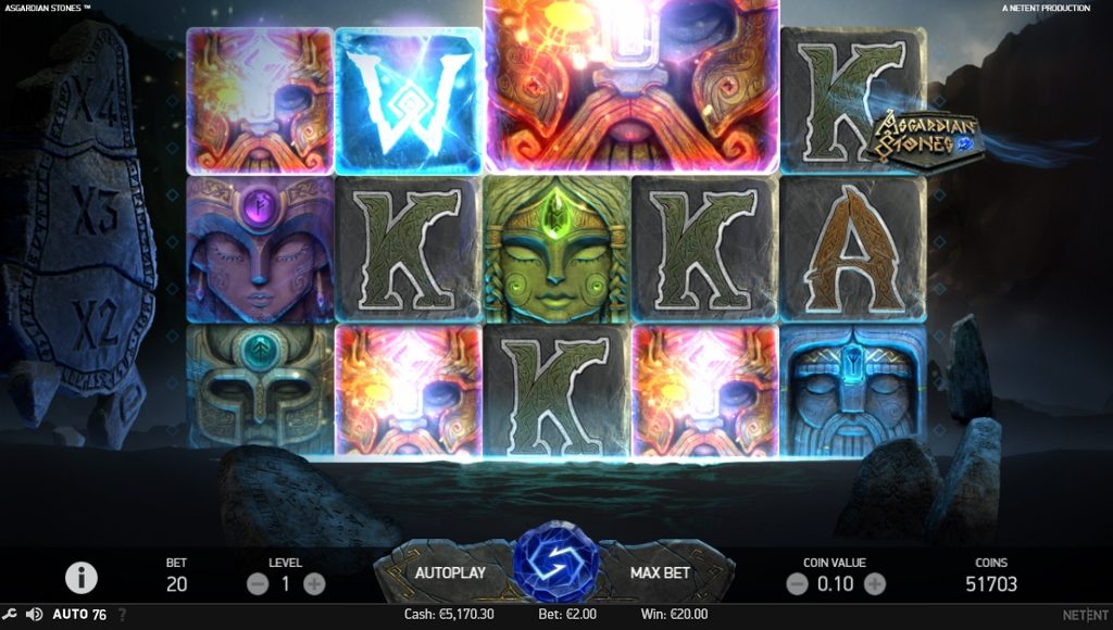 Asgardian Stones от NetEnt