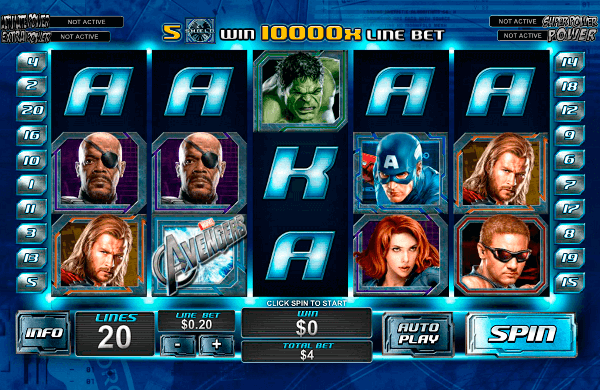 The Avengers от PlayTech